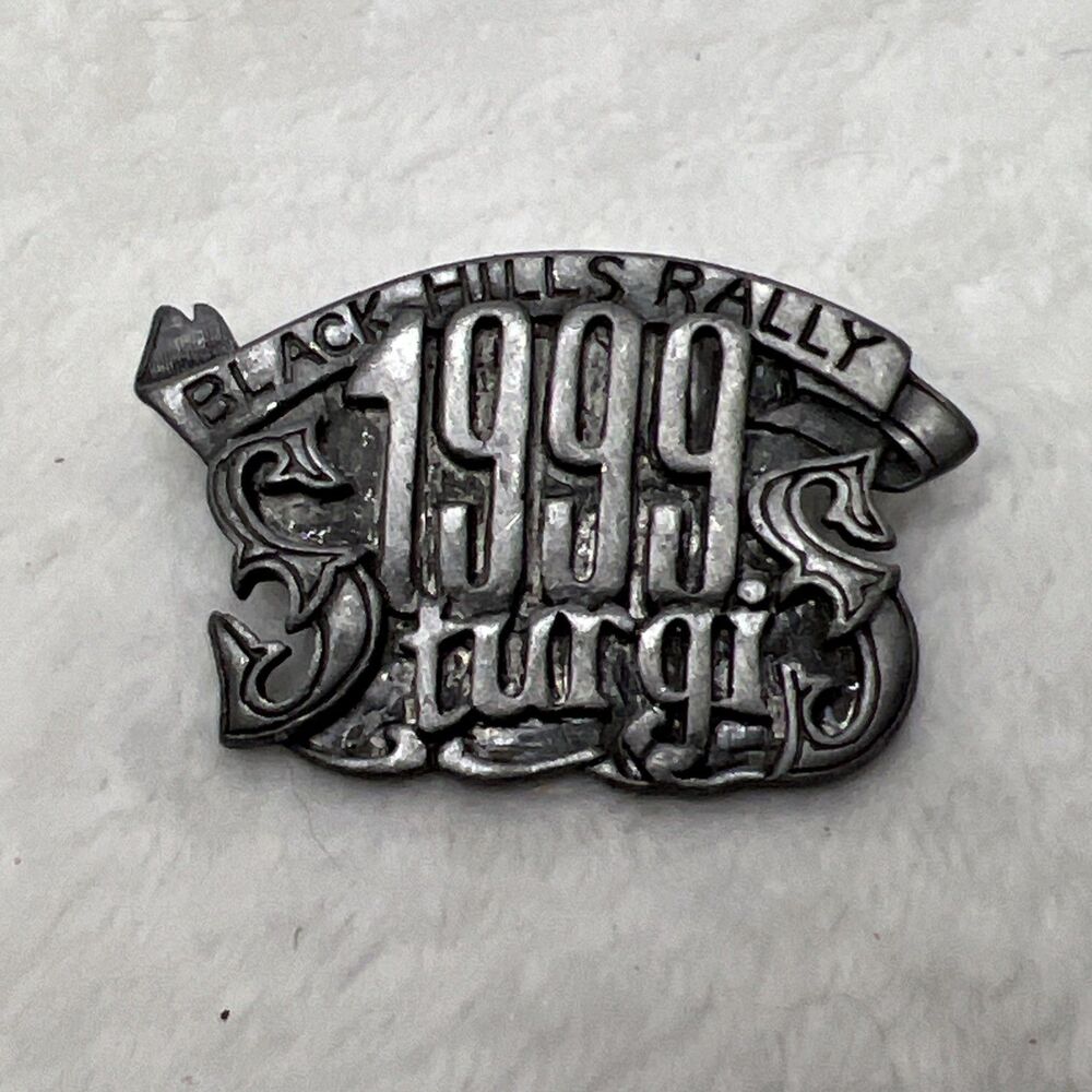 Vintage 1999 STURGIS Black Hills Rally Pin Designer Line Pewter